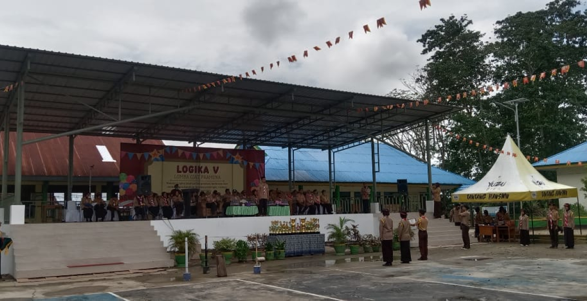 upacara pembukaan lomba giat pramuka (logika v)