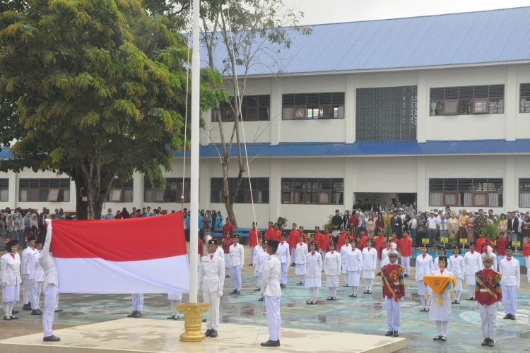 Upacara Pengibaran Bendera Merah Putih di SMAN 4 KENDARI, 17 Agustus 2025 